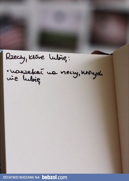 Moja ulubiona czynność