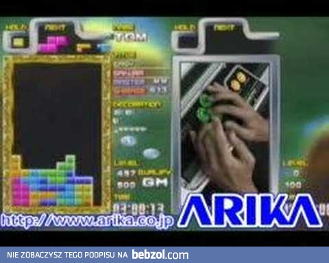 Najlepszy gracz w Tetrisa