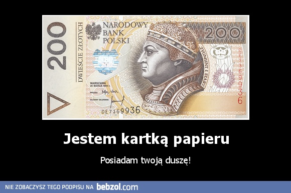 Jestem kartką papieru