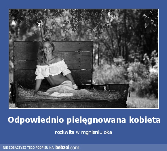 Odpowiednio pielęgnowana kobieta