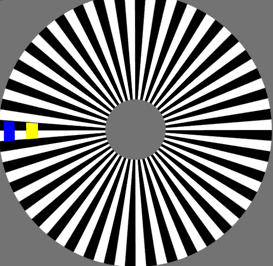 Poruszające się prostokąty - iluzja optyczna