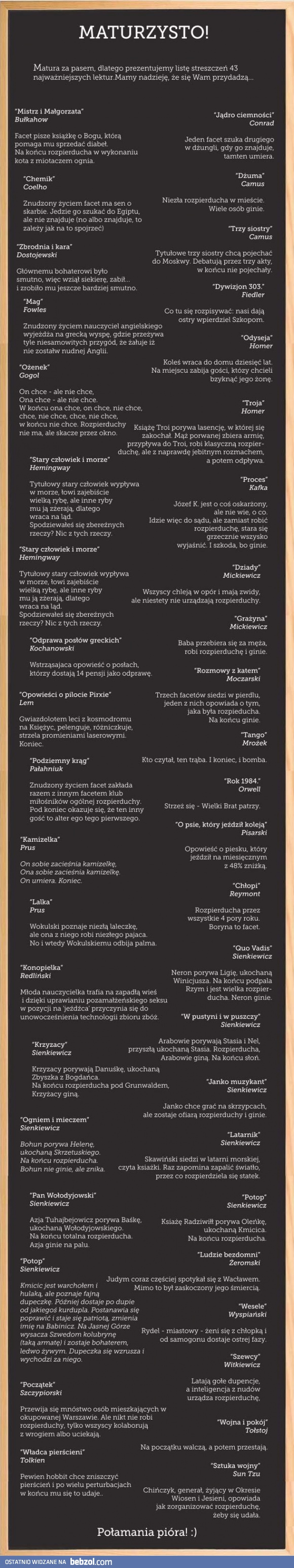 Coś dla maturzystów