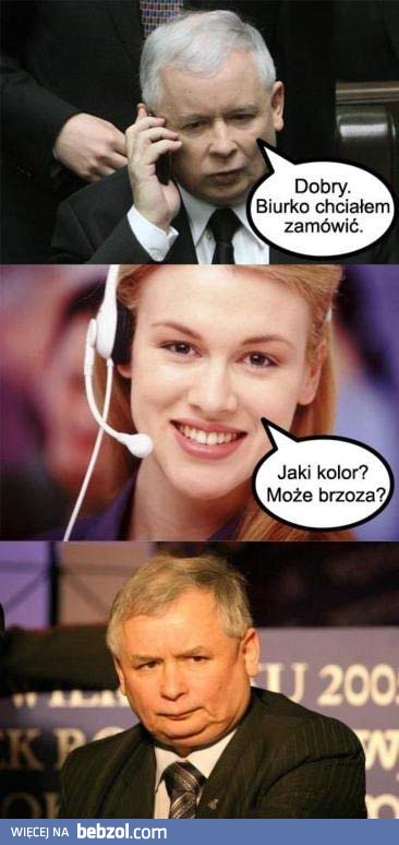 Prezes zamawia biurko