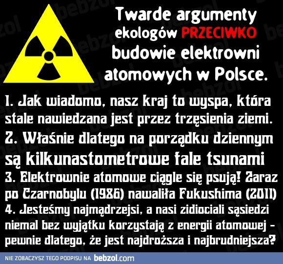 Twarde argumenty ekologów