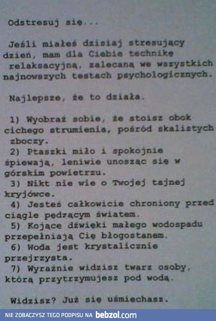 Czas pozbyć się stresu!