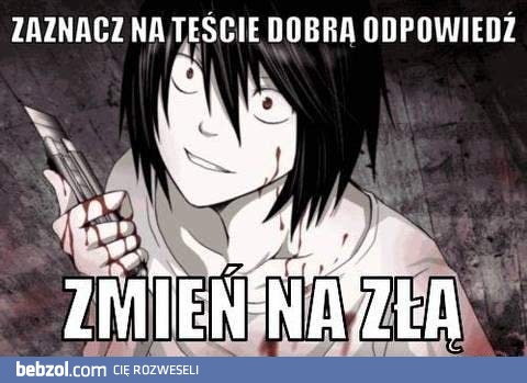 Najgorsze na teście!