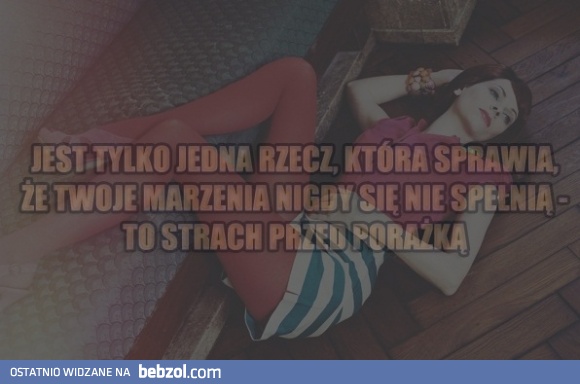 Strach przed porażką