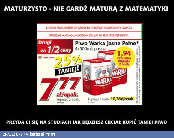 Matematyka się przydaje