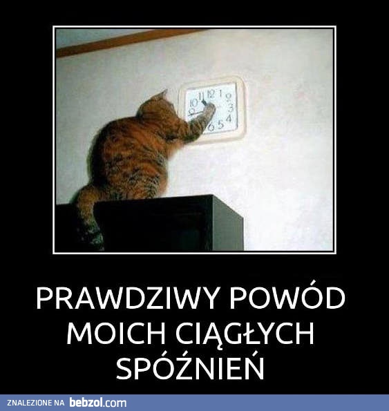 Prawdziwy powód moich spóźnień