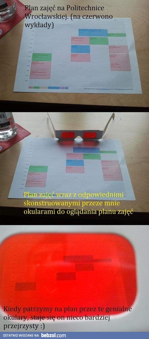 Plan zajęć dla studenta