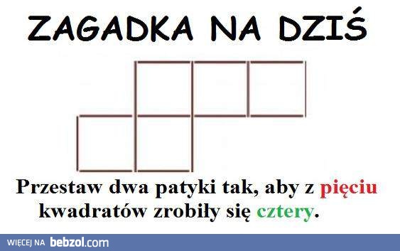 Zagadka na dziś