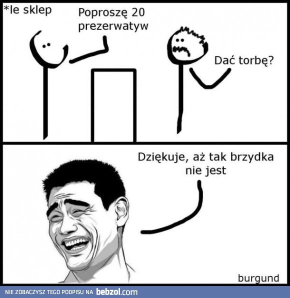 Żartowniś w sklepie