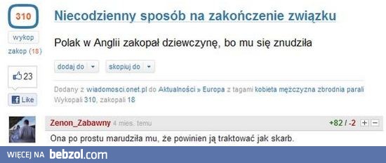 Niecodzienne zakończenie związku