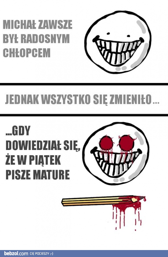 Michał zawsze był radosnym chłopcem