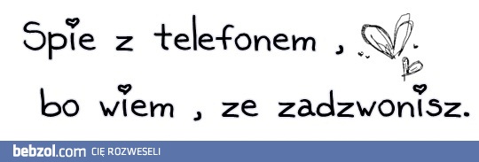 Śpię z telefonem