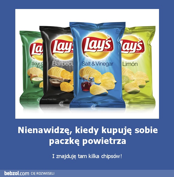Nienawidzę, kiedy kupuję sobie paczkę powietrza