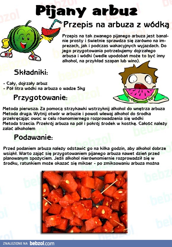 Przepis na pijanego arbuza