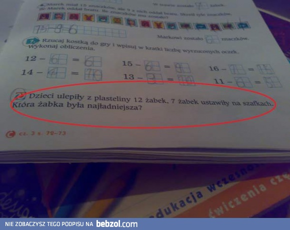 Zadanie w podstawówce - zdałbyś?