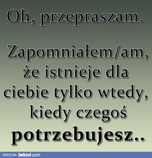Zapomniałem...