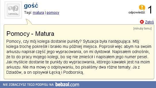Pomocy - matura