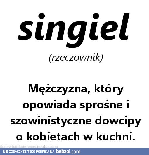 Singiel - definicja