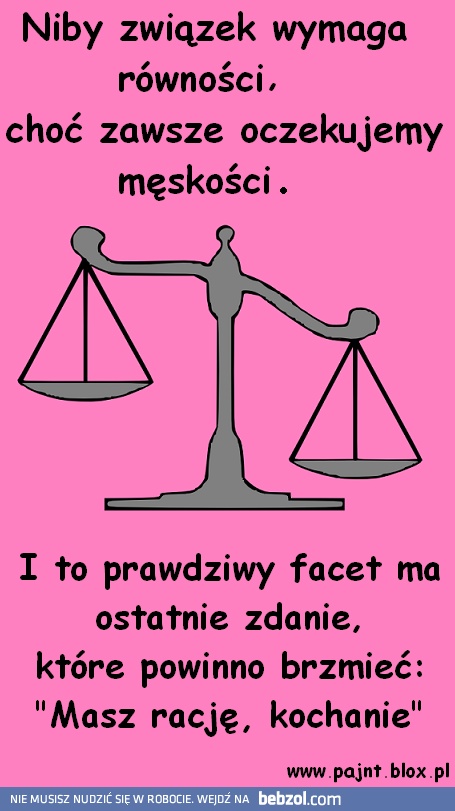 Sprawiedliwy związek?!