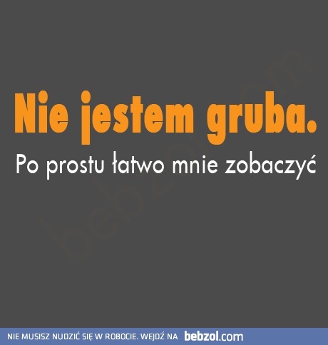 Nie jestem gruba