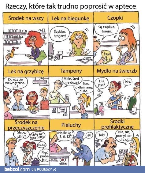 Kłopotliwe wizyty w aptece