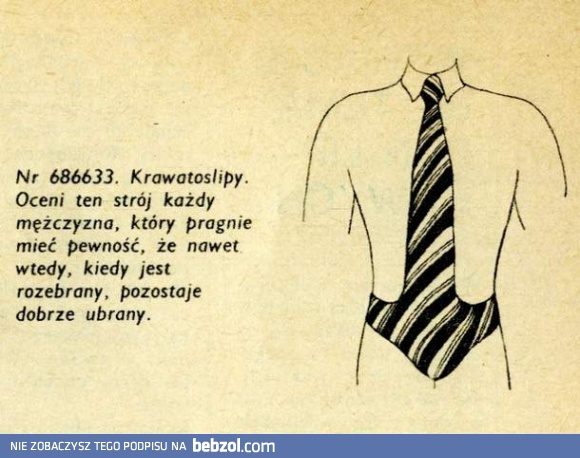 I krawat zawsze na miejscu