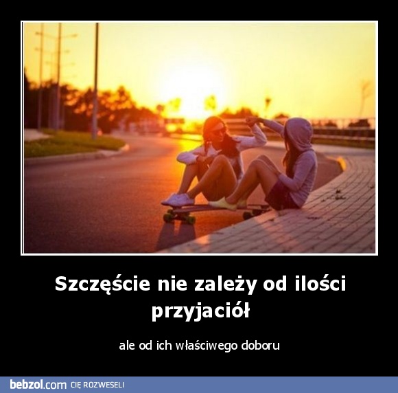 Szczęście nie zależy od ilości przyjaciół