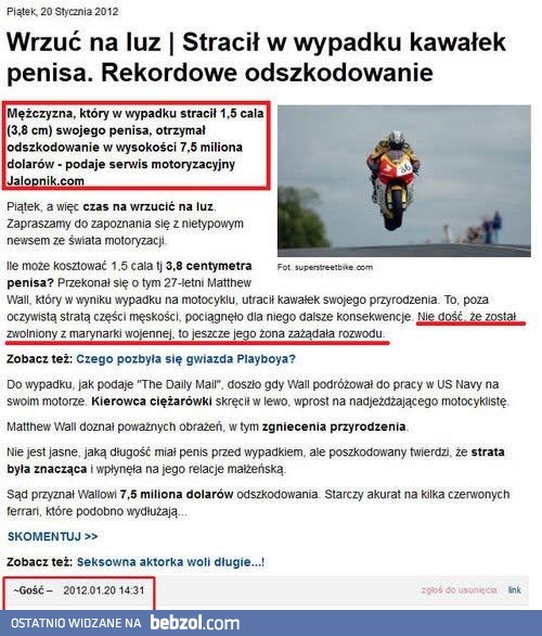 Później same problemy...