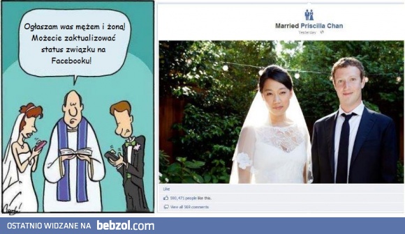 Ogłaszam was mężem i żoną!