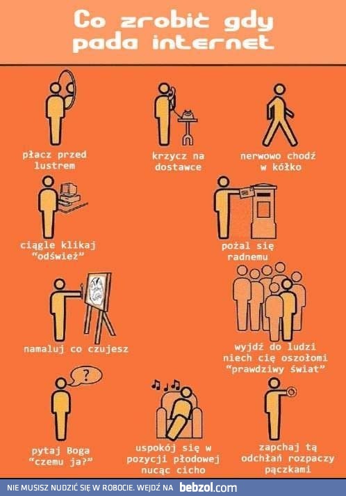 Co robić gdy zabraknie internetu?!