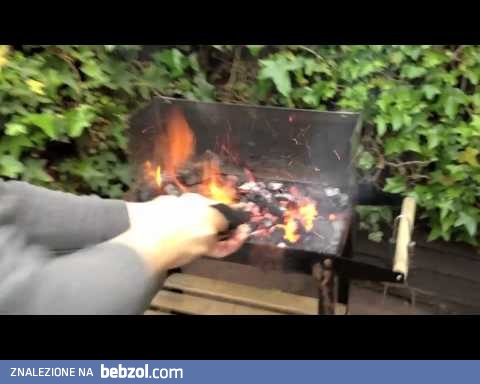 funny barbecue tip for better fire
