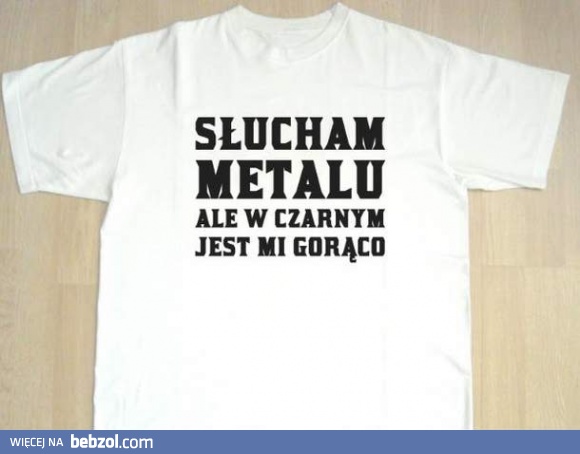 Letnia koszulka metalowca