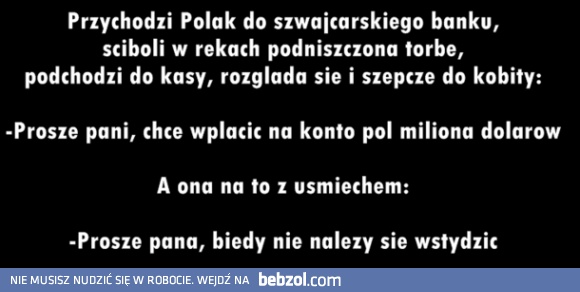 Przychodzi Polak do szwajcarskiego banku
