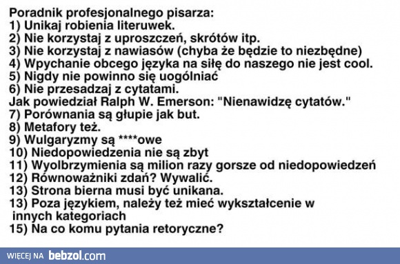 Poradnik profesjonalnego pisarza