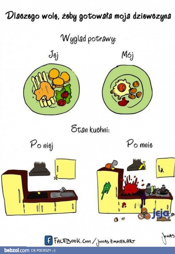 Dlaczego wolę, by gotowała moja dziewczyna?