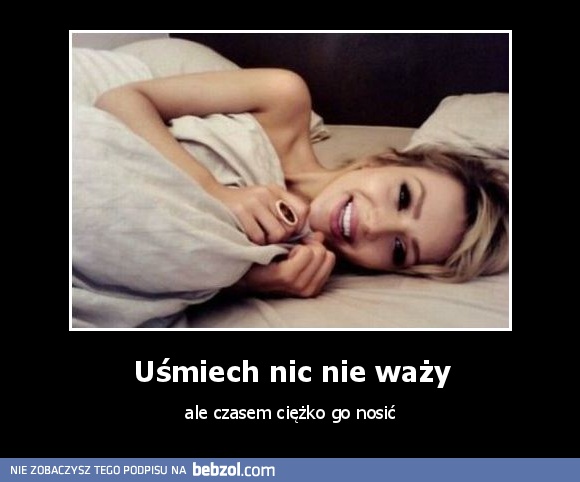 Uśmiech nic nie waży