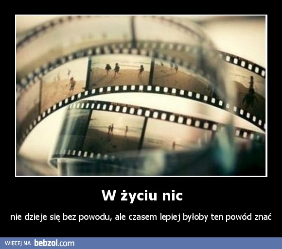 W życiu nic