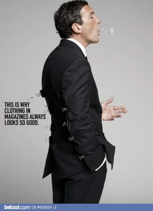 Ubrania z kolorowych magazynów