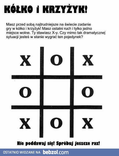 Kółko i krzyżyk dla bystrzaków