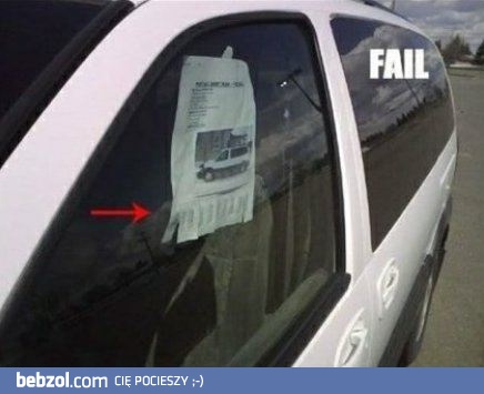 W razie potrzeby zbij szybkę