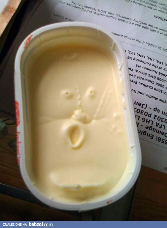 Zaskoczony serek jest zaskoczony