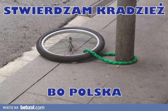 stwierdzam kradzież bo Polska