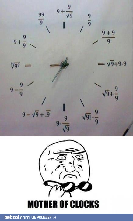 Zegar matematyka...