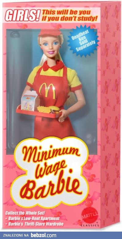 Barbie z minimalną płacą
