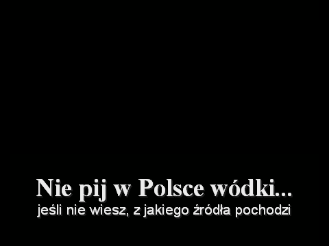 Nie pij wódki w Polsce