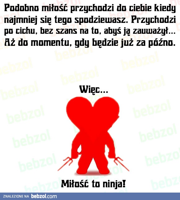 Miłość przychodzi znienacka...