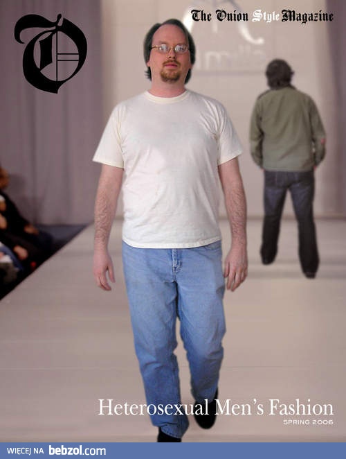 Pokaz mody heteroseksualnych mężczyzn